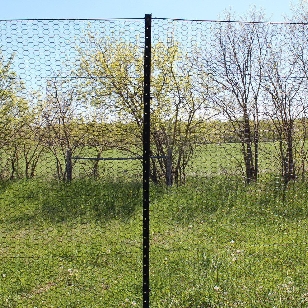 8' Angle Steel Fence Posts 8 Pack Powder Coated Deer Animal Garden Fencing gallery