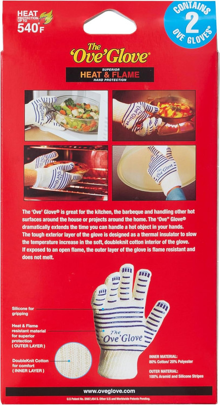 The - Superior Heat & Flame Hand Protection - Pack of 2 Oven Mitts gallery