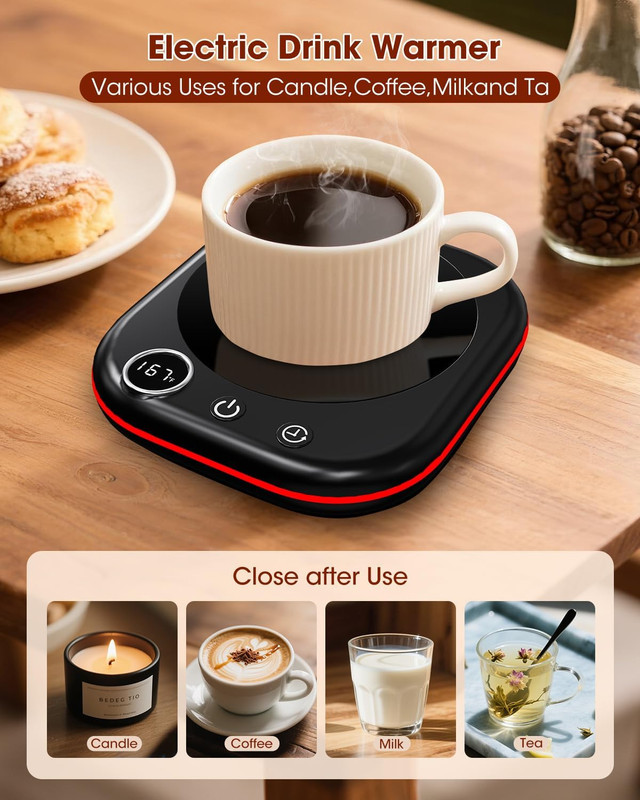 Mug Warmer - 3 Temp Setting 113°F 131°F 167°F - Ambient Light - Coffee Mug gallery
