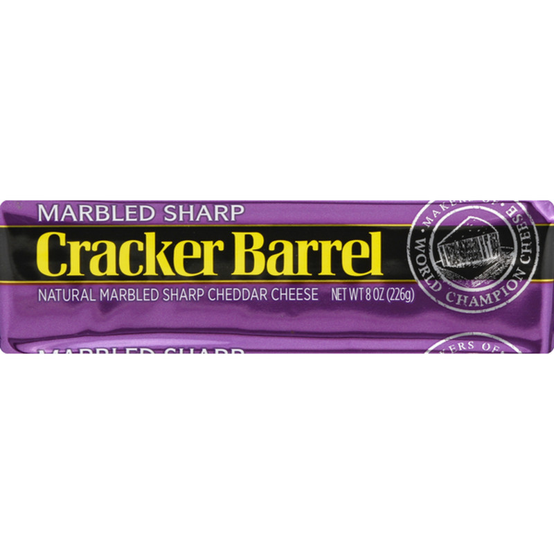 2 pack Cracker Barrel Marbled Sharp Cheddar Cheese,, 2x8 oz Block (1 pound) gallery