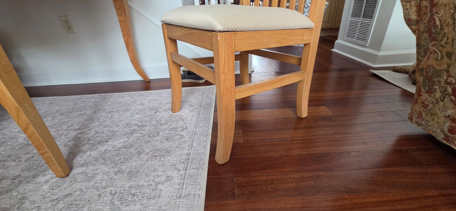 Dining Room 42”by 66” oval table expandable to 90" with 8 chairs gallery