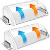 2 Pack Adjustable Air Vent Deflector - 9”to 15.5” Magnetic Floor Vent Covers for gallery