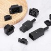 uxcell C8 Panel Mount Plug Adapter AC 250V 6A 2P IEC Power W 2 black gallery