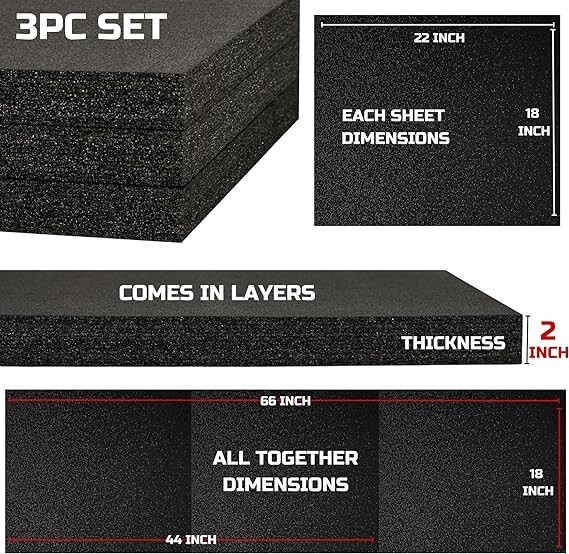 Tool Box Foam Inserts for Cases Polyethylene Foam Sheets Toolbox Foam Organizer gallery