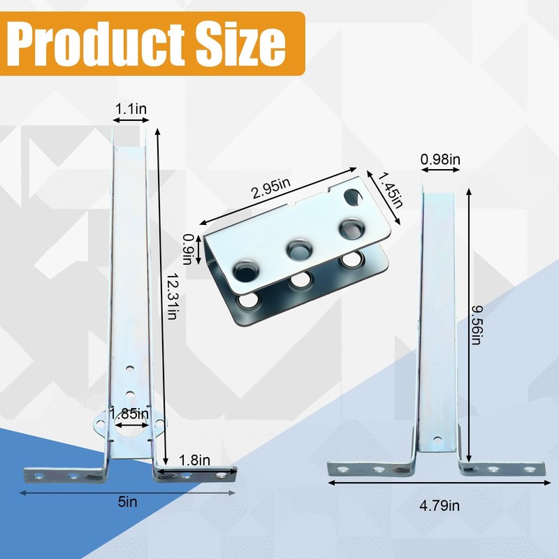 LEIFIDE Adjustable Opener Operator Bracket Garage Door Parts Silver gallery
