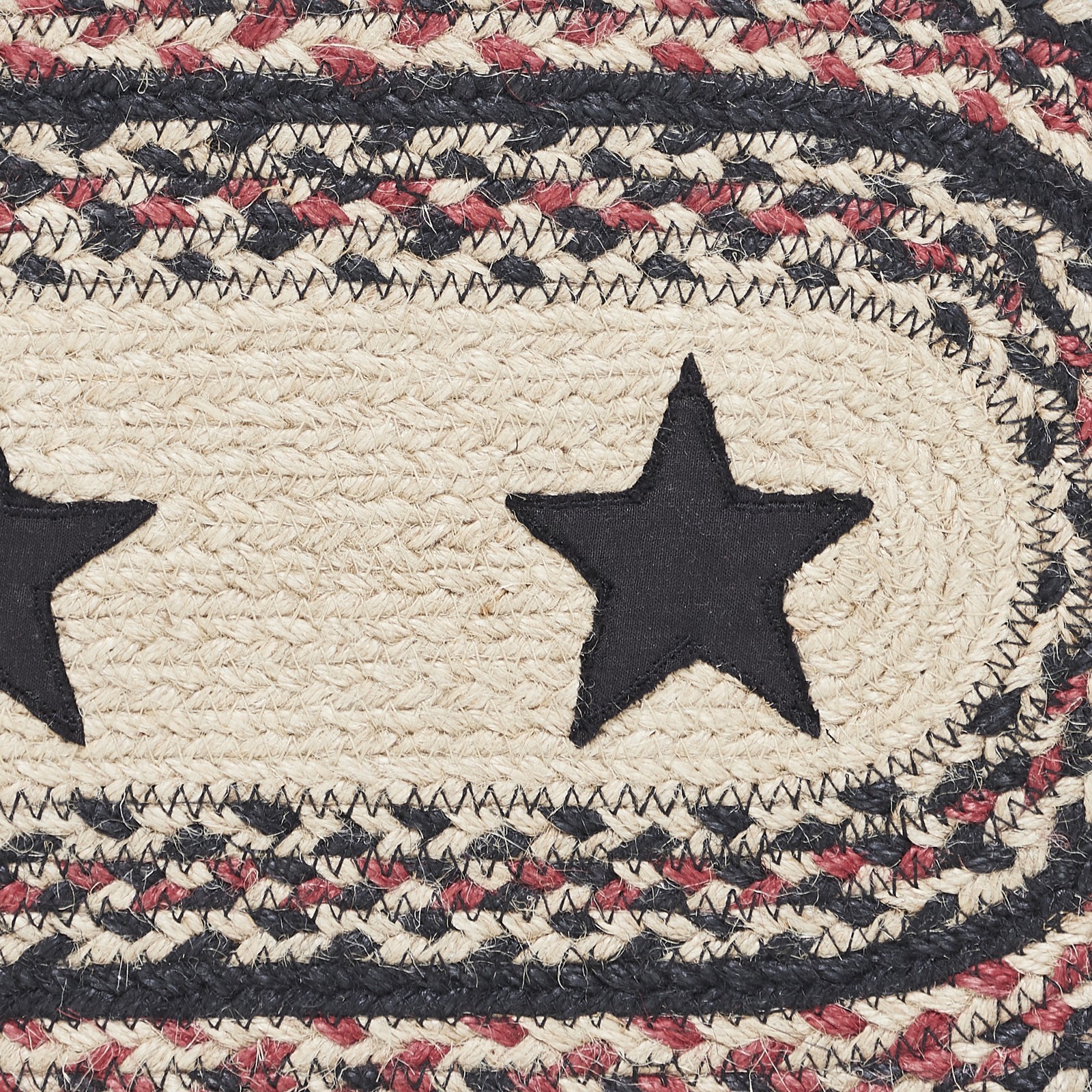 Country 13"x48" Stars Table Runner Tan Day Jute Kitchen Table Decor VHC Brands gallery