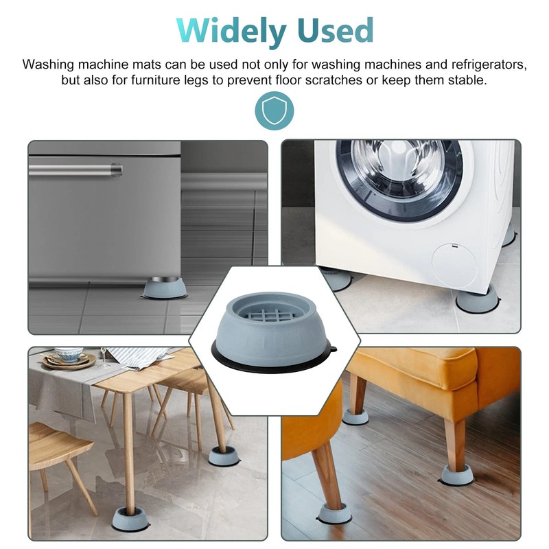 8PCS Anti Vibration Washing Machine Mats Support Anti-Slip Rubber Feet Base Pads gallery
