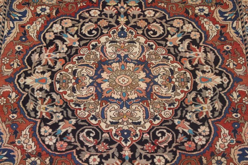 Vintage Rust Wool Bakhtiari Traditional Hand-made Living Room Area Rug 7x10 gallery
