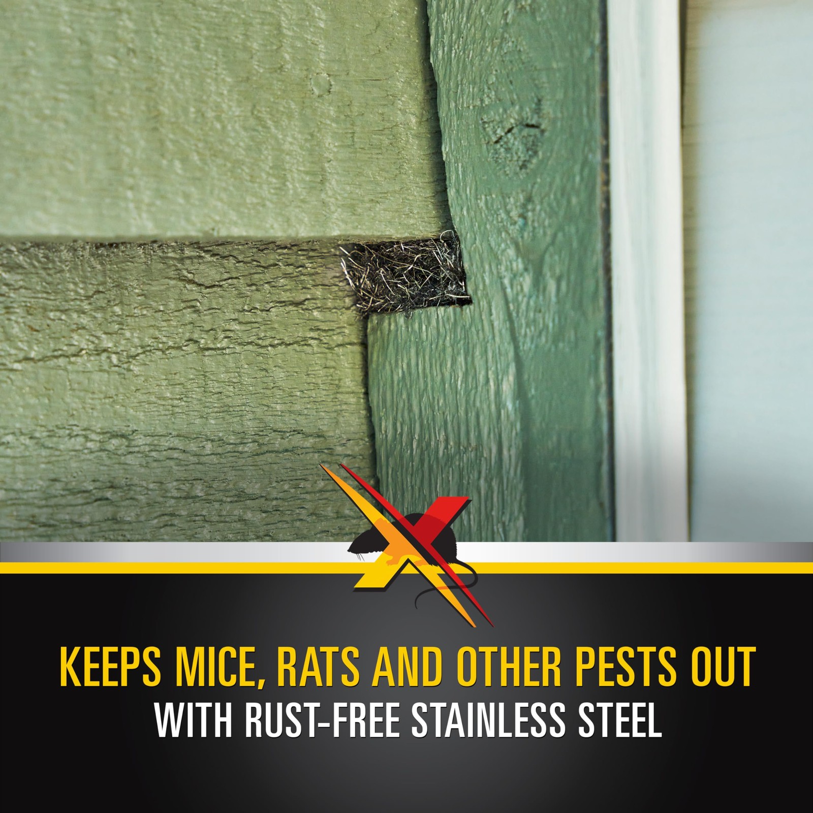 Xcluder 162746 Rodent Control Stainless Steel Wool Fill Fabric Roll Protect Home gallery