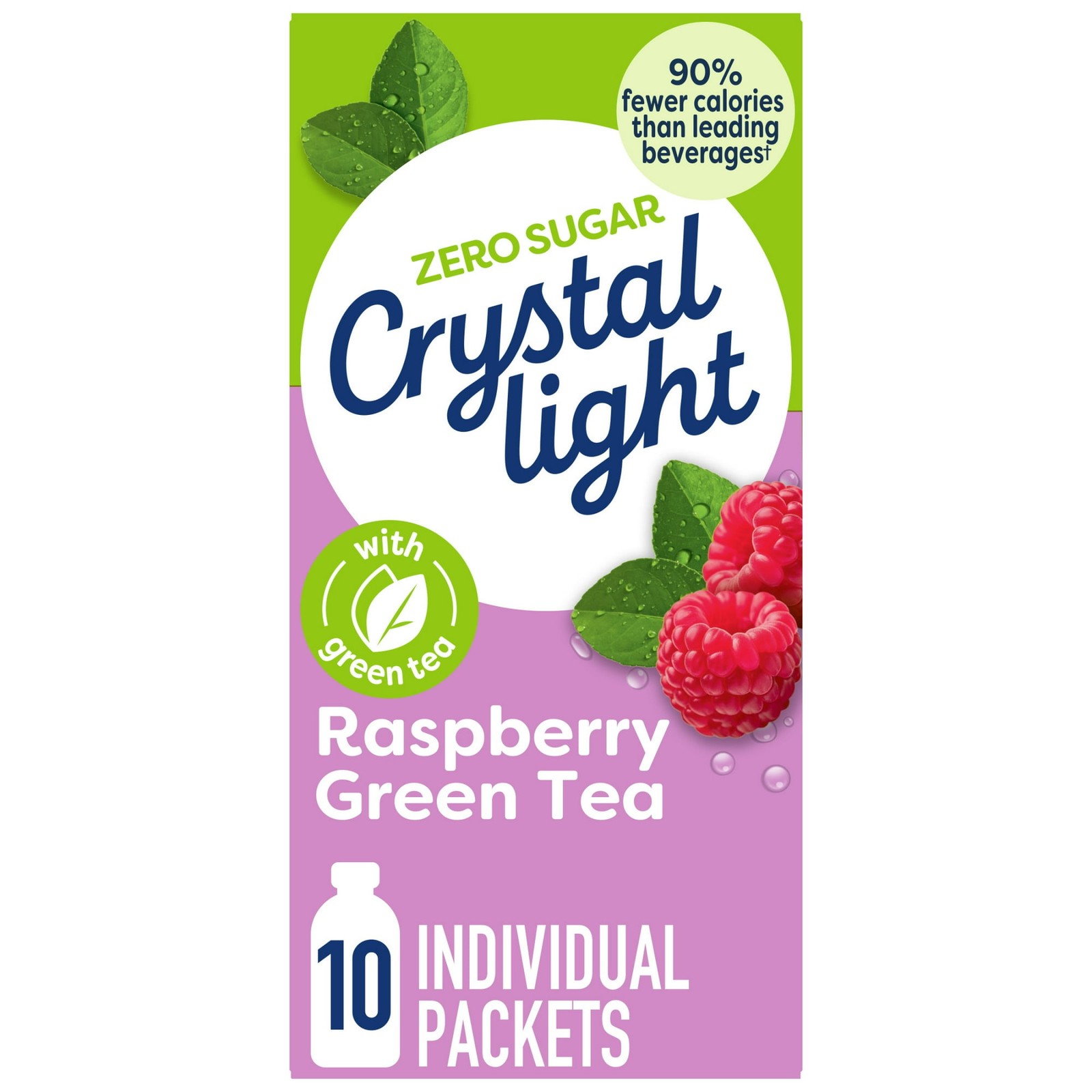 (2 pack) Crystal Light Drink Mix Raspberry Green Tea, Zero Sugar, 0.96 oz gallery
