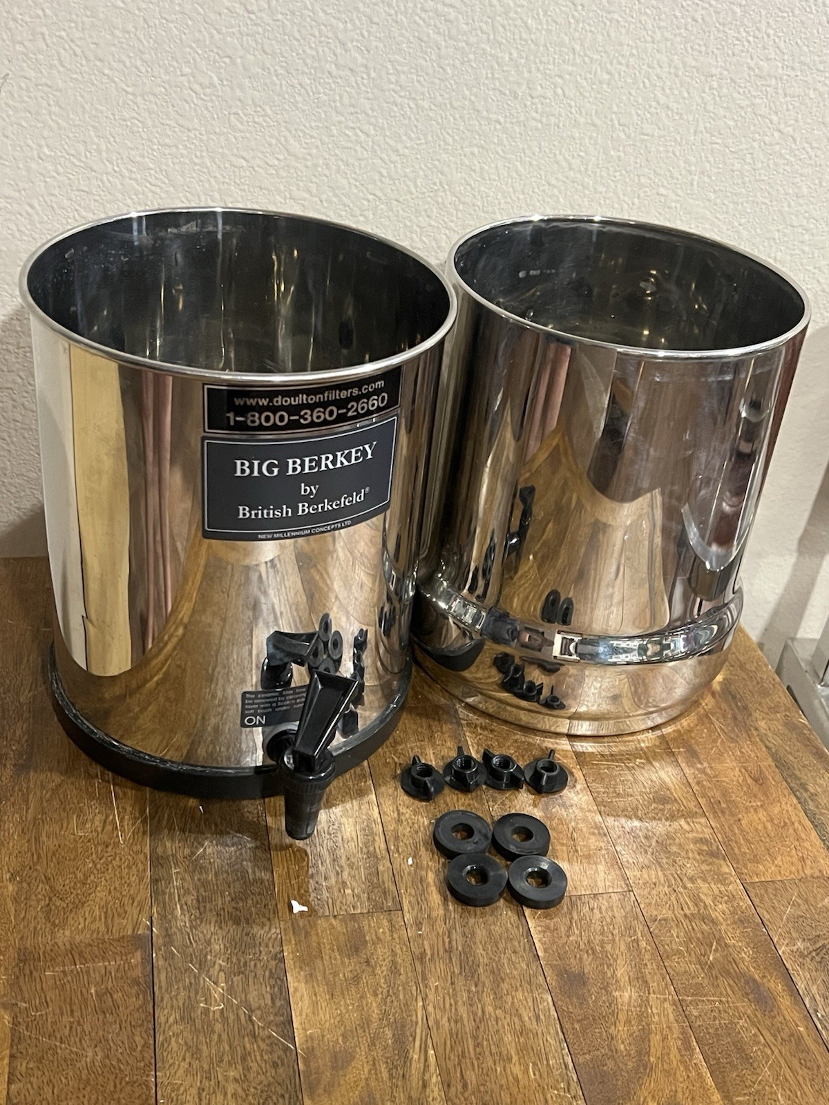 Big Berkey Water Filter System 2.25 Gallon Stainless Steel NO LID gallery