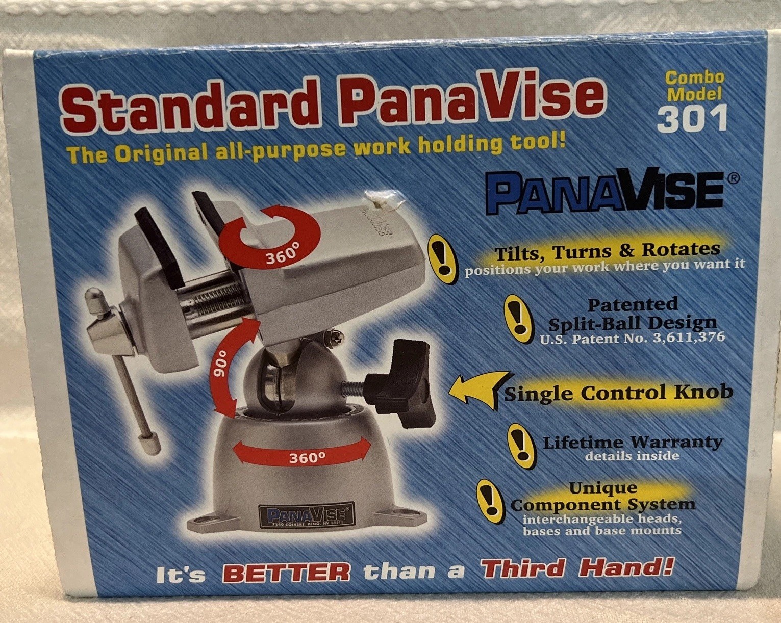 Panavise 2-1/2" Light Duty Multi-Angle Vise with Swivel Base 301 Panavise 301 gallery