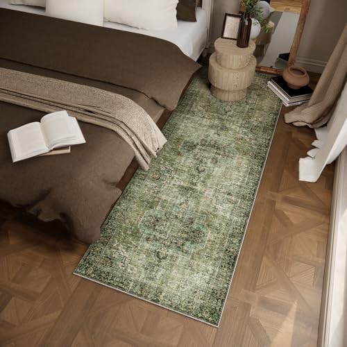 Machine Washable Kitchen Runner Rug: 2'6"x8' Hallway Rug Non Slip Low-Pile gallery