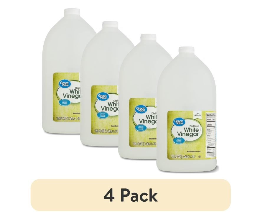 (4 pack) Great Value Distilled White Vinegar, 128 fl oz gallery