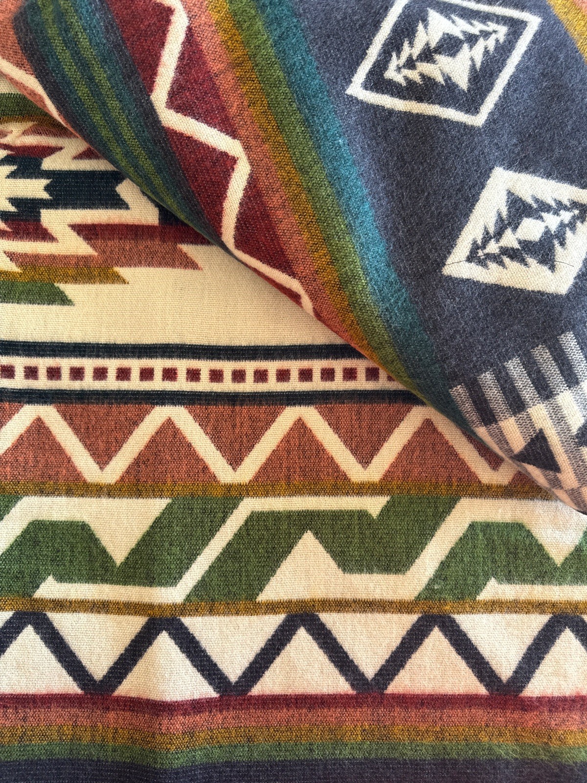 Alpaca Blanket - Cozy Colorful Native Pattern Throw - Made in Ecuador - 20264 gallery