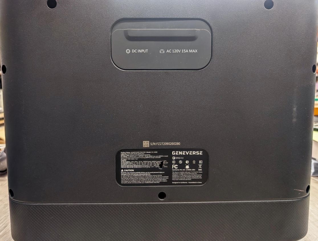 Geneverse 2419Wh LiFePO4 Portable Power Station TWO PRO- FOR PARTS gallery