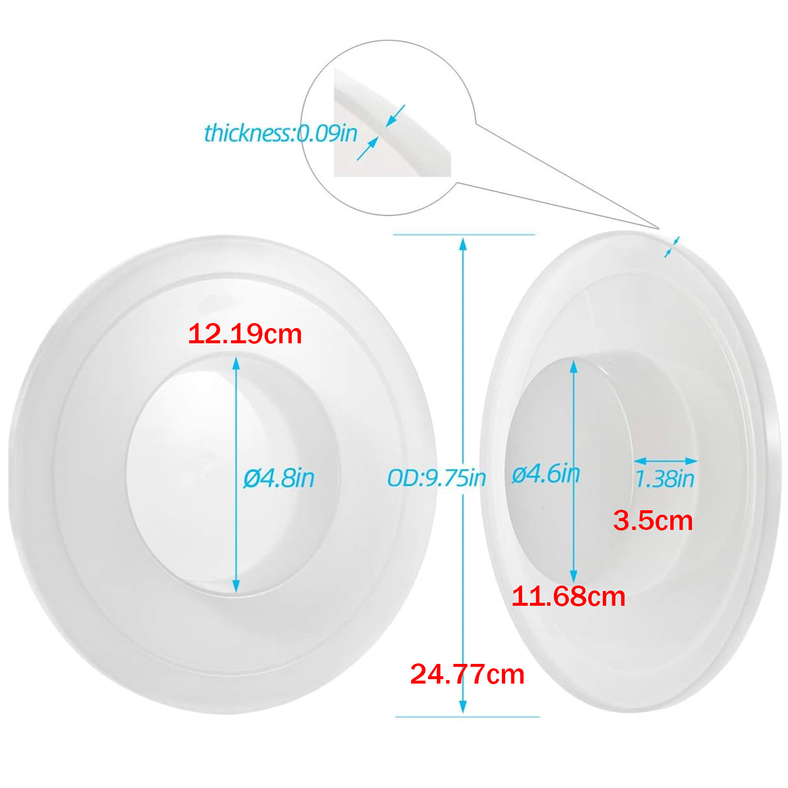 2PCS Bowl Mixers Plastic Covers for KitchenAid KV25G and KP26M1X 6QT gallery