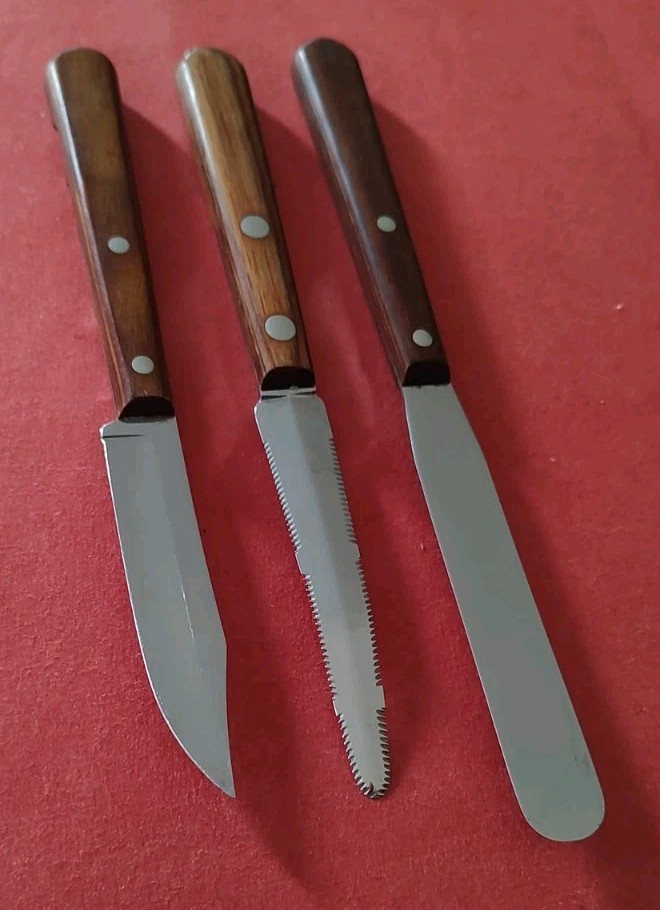 3pc Case XX 3" PARING KNIFE CAP 221 CP FRUIT 0256 SE SPATULA P-233-4" Wood Hdl gallery