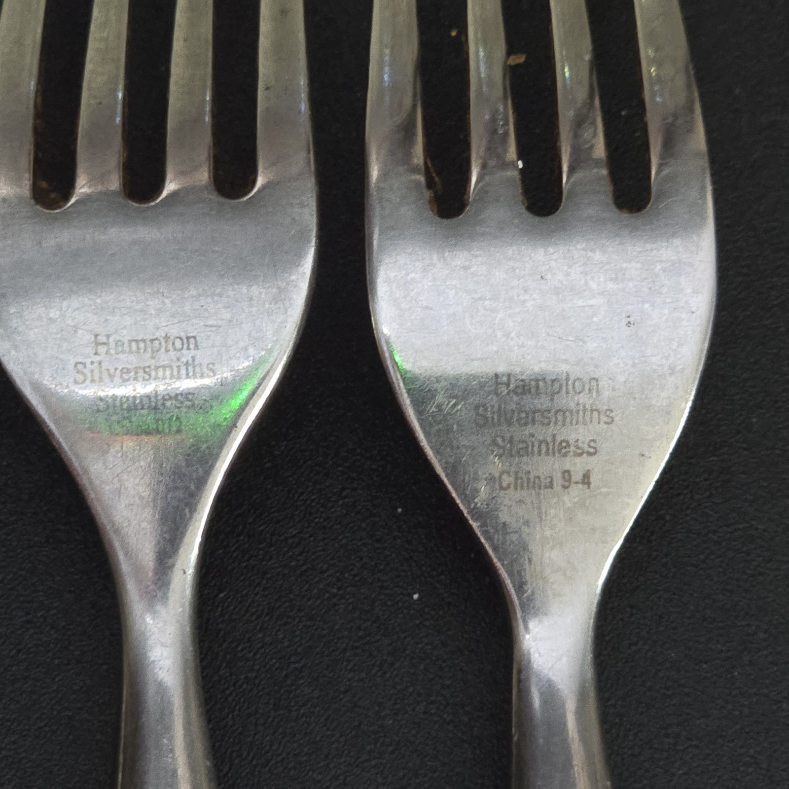 Hampton Silversmiths BISTRO-GREEN 3 Dinner Forks 7 7/8" Stainless Flatware gallery