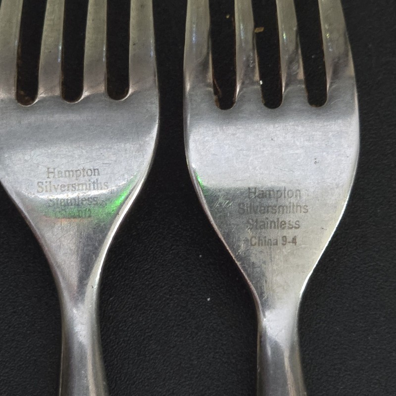 Hampton Silversmiths BISTRO-GREEN 3 Dinner Forks 7 7/8" Stainless Flatware gallery