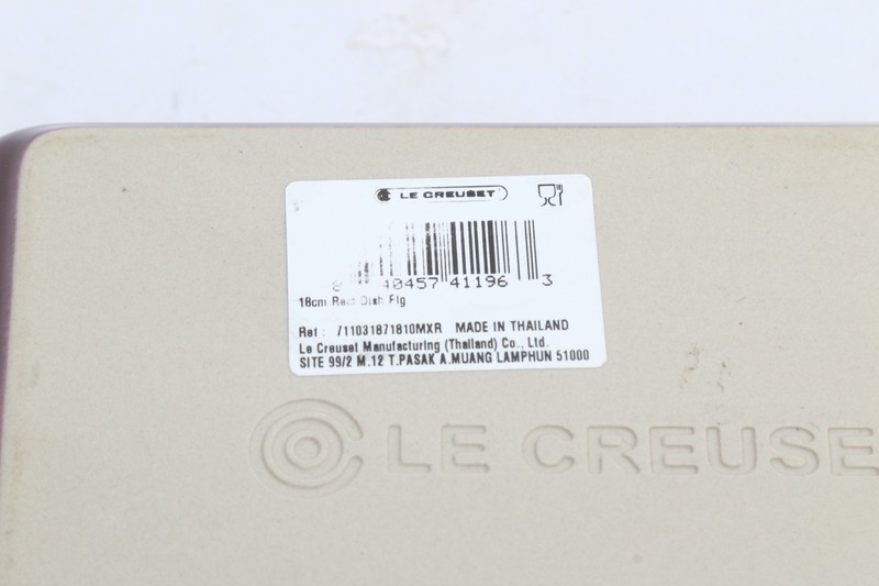 Le Creuset Fig 18 cm Rectangular Baking Dish Stoneware, 7.25"x5" NEW gallery