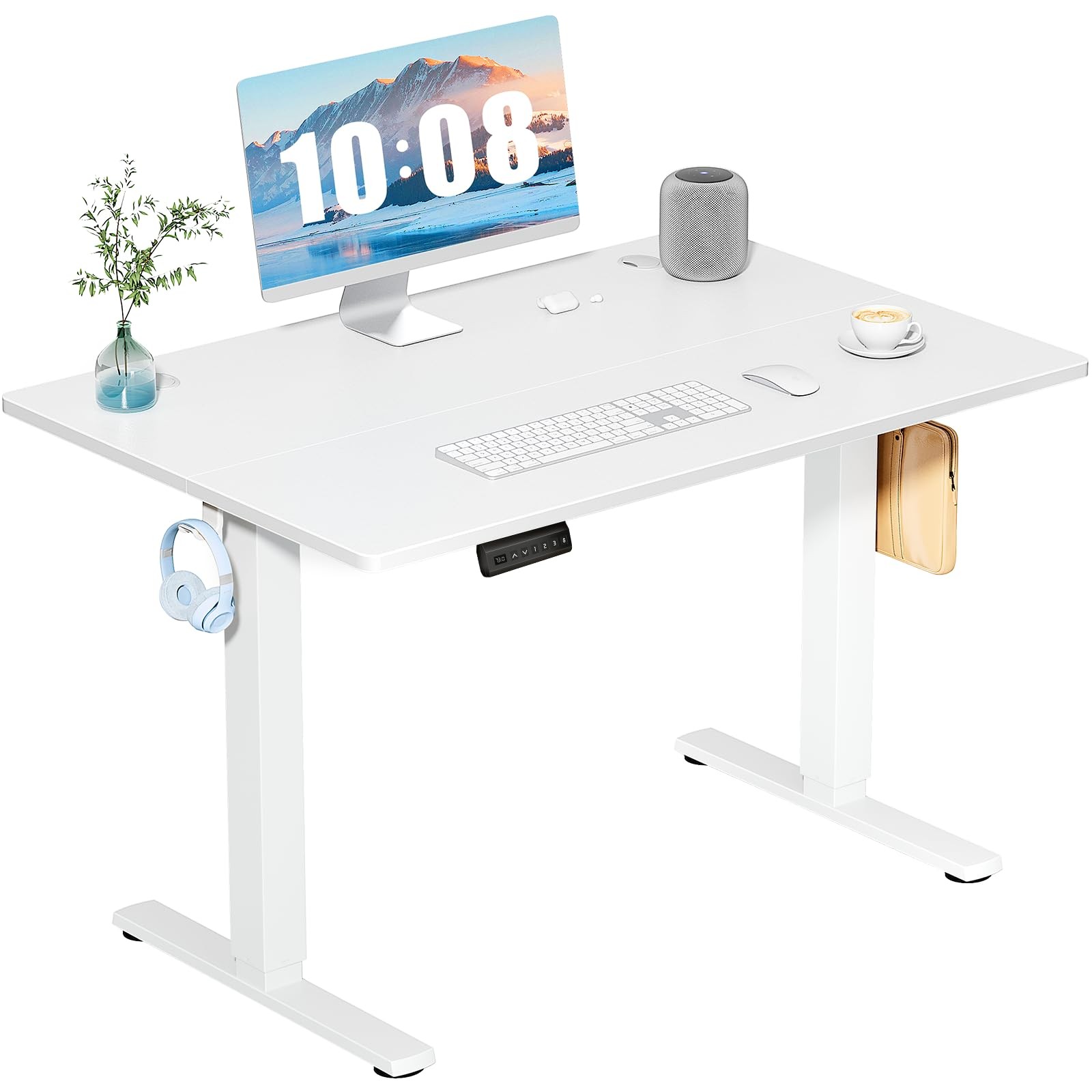 40 Inch Electric Standing Desk Height Adjustable, Sit to Stand Up Computer Wo... gallery