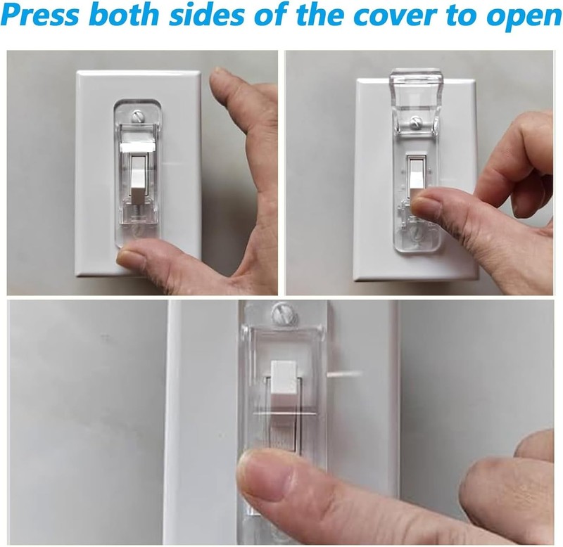 4 Pack Light Switch Guard Cover Wall Switch Guards Childproof Wall Switches Guar gallery