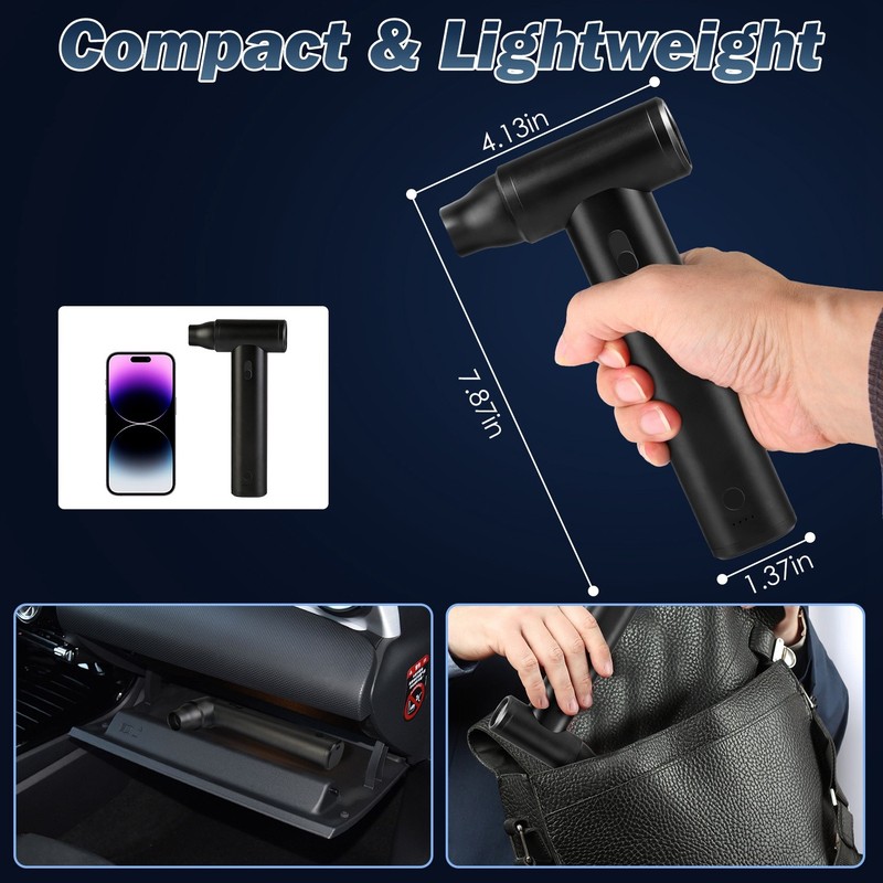 1Set Compressed Air Duster Brushless Motor 250000RPM Stepless Variable Speed 1Wm gallery