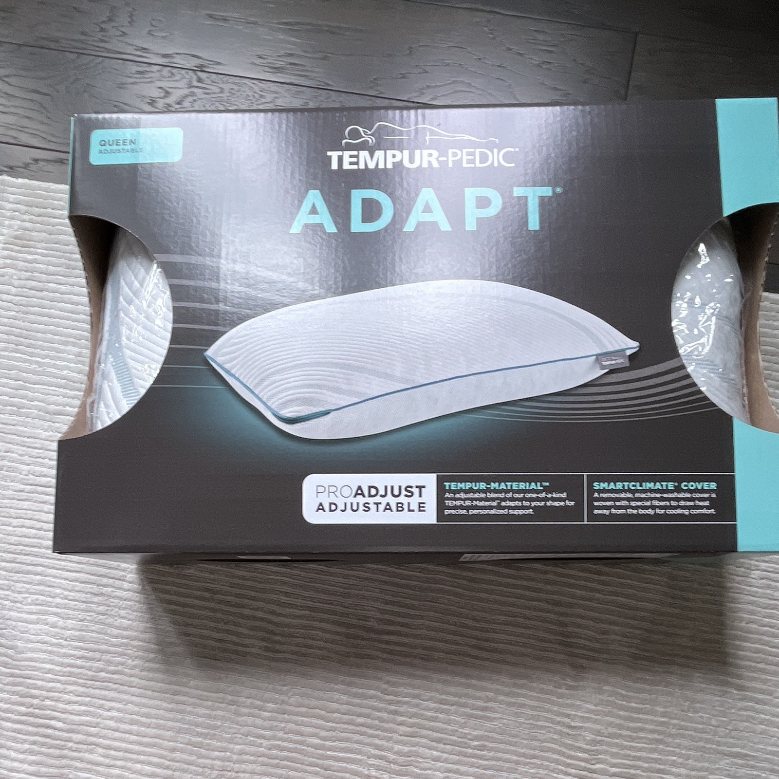 Tempur-Pedic Adapt ProAdjust Queen Bed Pillow Adjustable Cooling White gallery