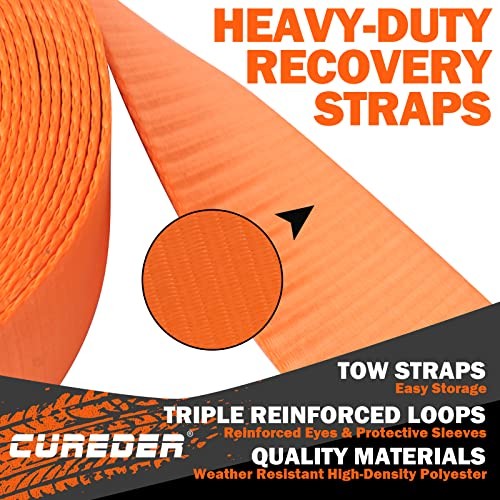 - 3'' x 30ft Recovery Strap,Lab Tested 35,121 lb Break 3"x30ft Tow Strap gallery