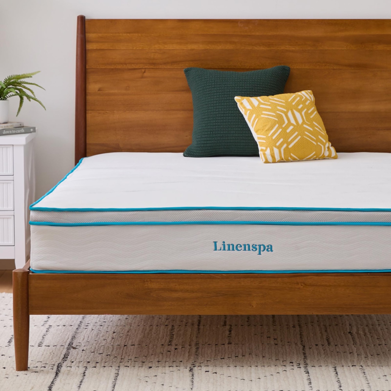 Linenspa 10 Inch Memory Foam and Spring Hybrid Mattress - Medium Feel - Bed ... gallery