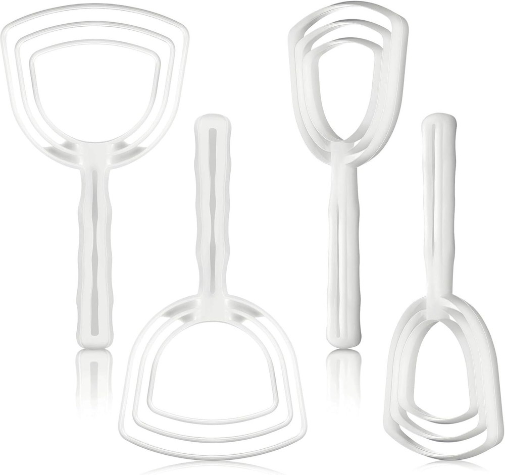 4 Pieces Meat Scraper Bone Dust Scraper Bone Scraper White Poly Scraper