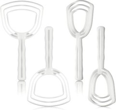 4 Pieces Meat Scraper Bone Dust Scraper Bone Scraper White Poly Scraper