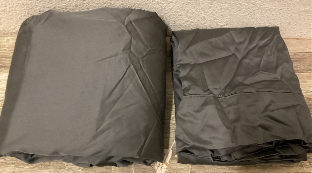 🎥 Threshold King 320 Thread Lyocell Gray⚠️ONLY FLAT & Pillowcases⚠️ 🆕AS IS