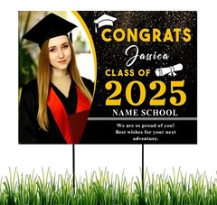 Personalized 2025 Graduation Decorations-Congrats Grad Yard Sign Decoration