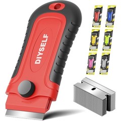 Razor Blade Scraper Tool with 15 Extra Blades for Cleaning Glass Stove Top Oven
