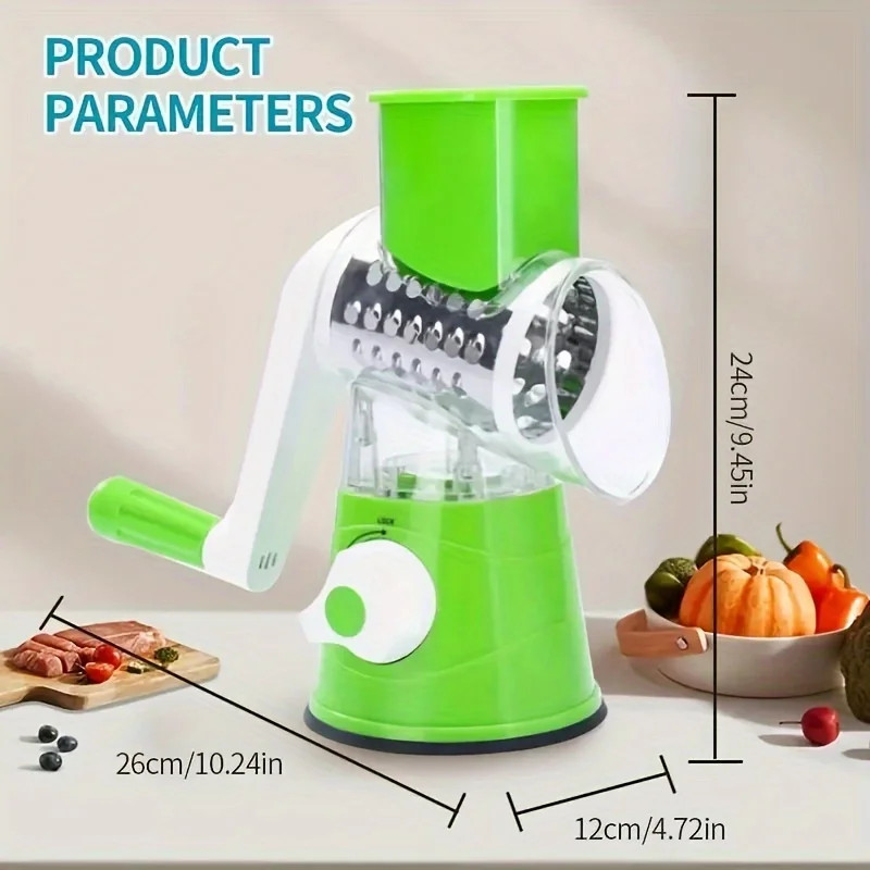 1Pc Highly Efficient and Versatile Vegetable and Fruit Slicer Grater - Benchtop gallery
