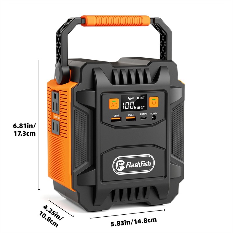 FlashFish A201 200W Portable Power Station 172.8Wh Solar Generator for Camping gallery