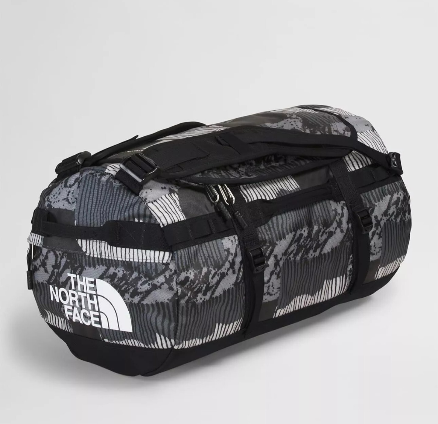 The North Face Small Base Camp Duffel 50L Packable Backpack, Asphalt Gray – NEW
