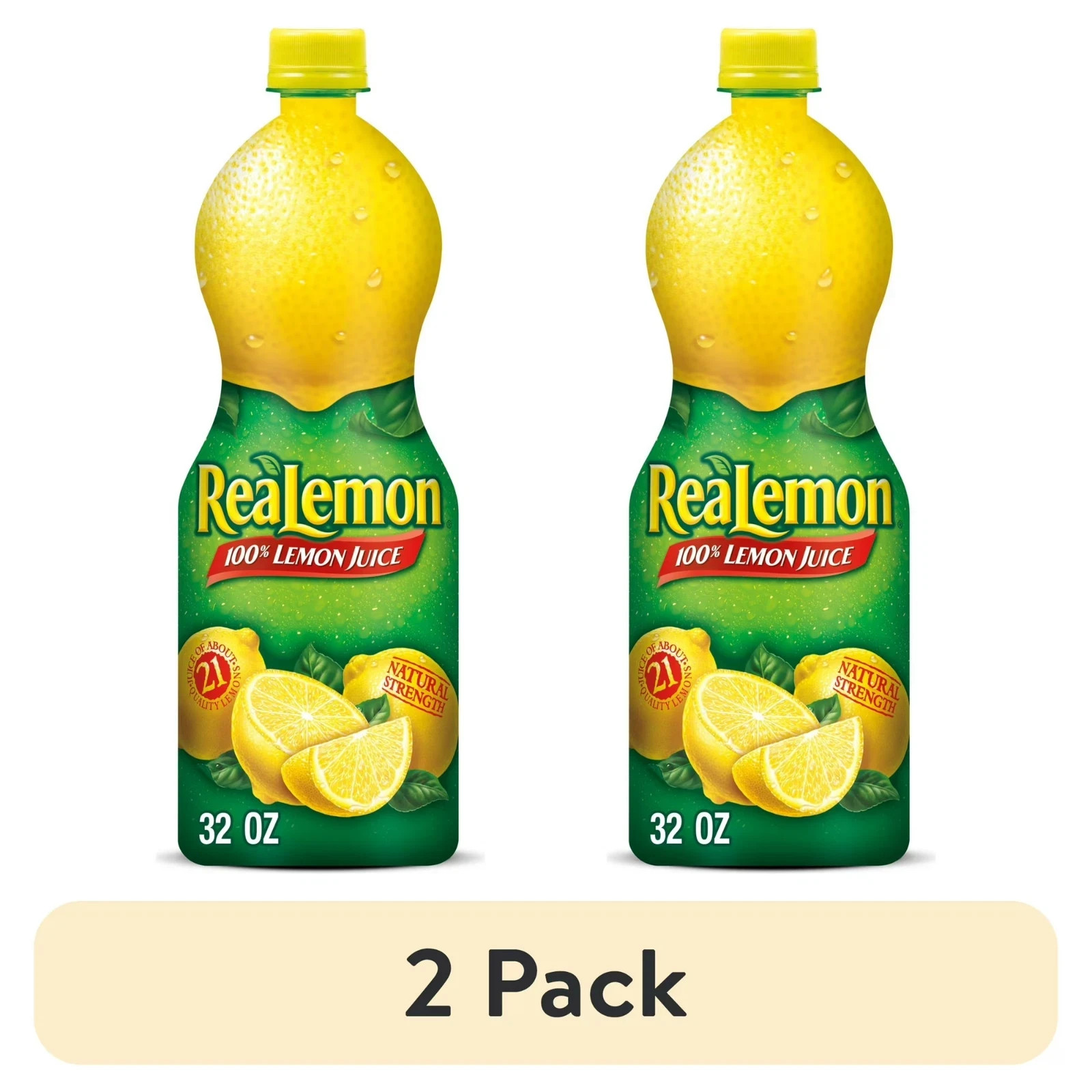 (2 pack) ReaLemon 100% Lemon Juice, 32 fl oz bottle.. gallery