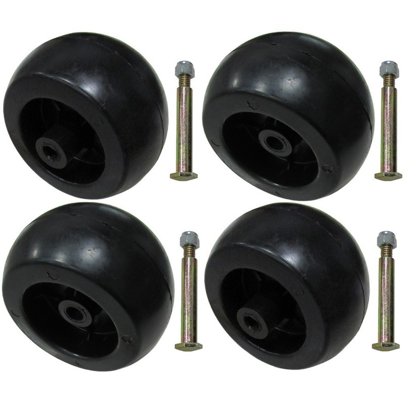 4 New DECK WHEELS ROLLERS Fits John Deere Lawn Mower Tractor 38" 48" Deck gallery