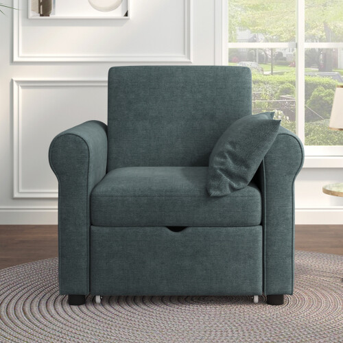 3-in-1 Sofa Bed Pull Out Accent Armchair Convertible Sleeper Chair Bed Recliner gallery