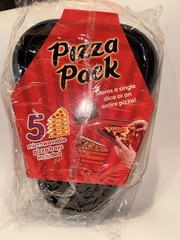 Black Pizza Pack Storage Container Reusable Foldable Portable Microwavable
