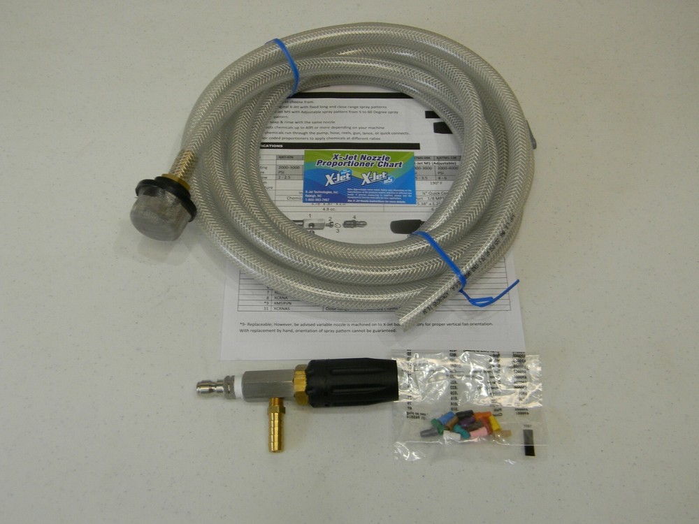 X-JET M5 Variable Long Range Nozzle #13 Kit 3000 to 4000 PSI 4-6 GPM XJet X Jet
