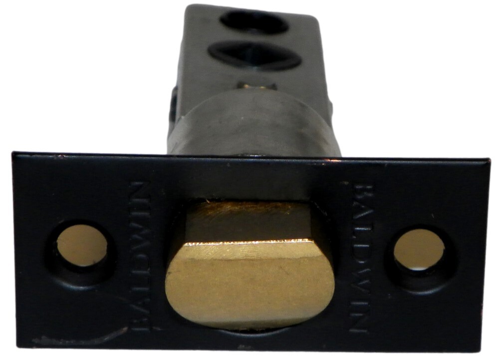 Baldwin 53001909 Adjustable Backset Latch Tubular Handle Sets Satin Black Finish gallery