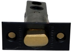 Baldwin 53001909 Adjustable Backset Latch Tubular Handle Sets Satin Black Finish