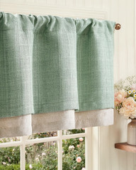 jinchan Curtain Light Filtering Kitchen for Living Room Bedroom Small Windows Va