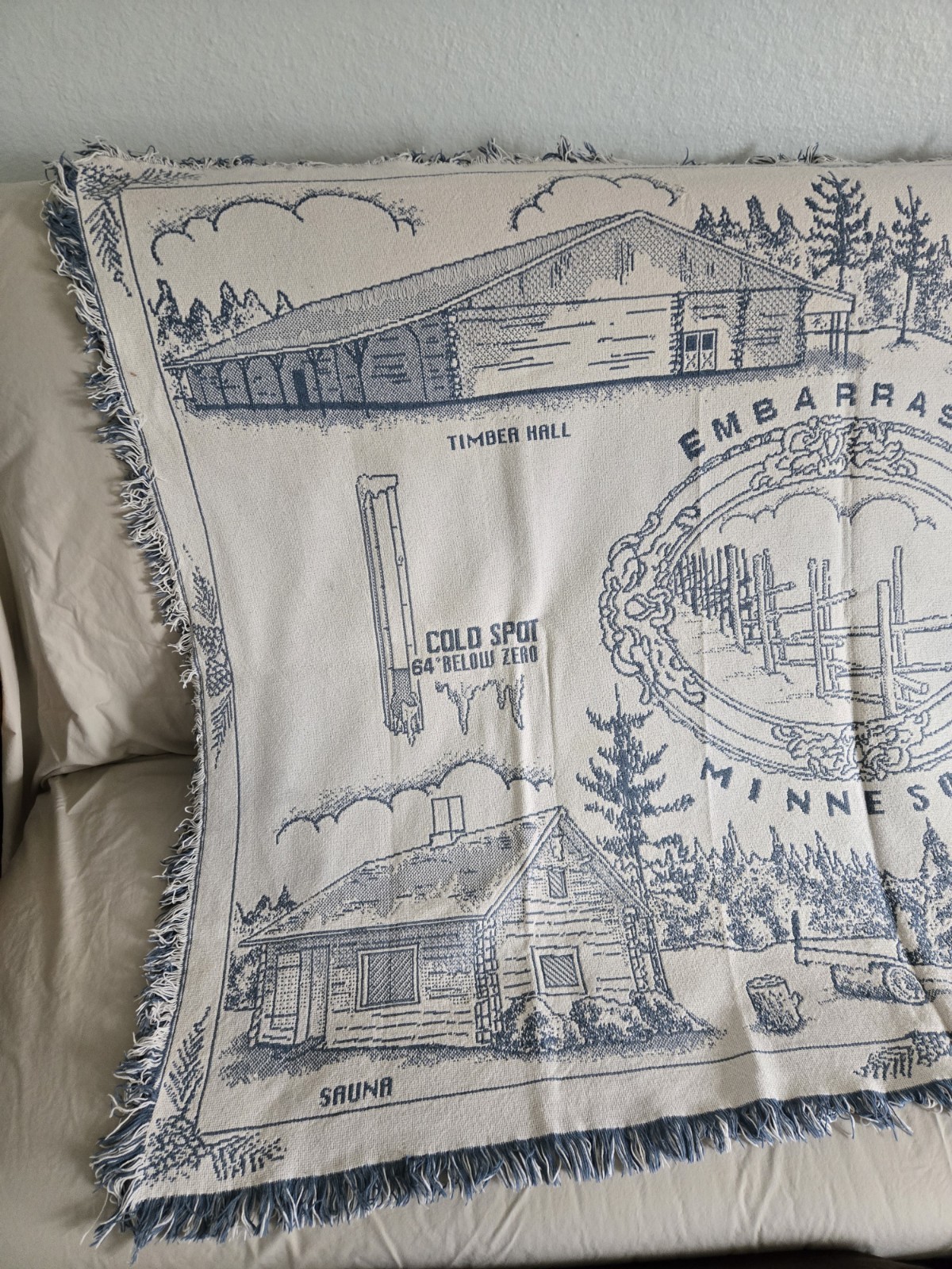 Embarrass Finnish Minnesota Throw Blanket Timber Hall Blanket -64 Below Zero gallery