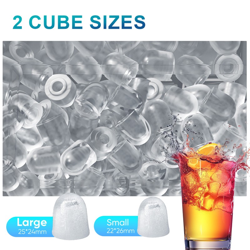Portable Countertop Bullet Ice Maker with Ice Scoop - 26lbs of Ice in 24 Hours gallery