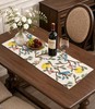 Canvas Embroidered Table Runner - 13"x 48" Coffee Table Runner for Living Roo... gallery